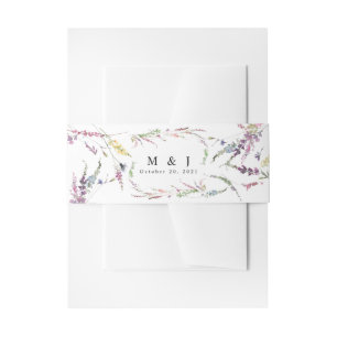 Cintas Para Invitaciones Boda Spring Meadow Wildflowers