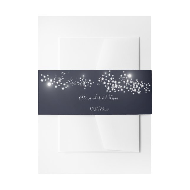 Cintas Para Invitaciones Boda Star Light (Anverso Ejemplo)