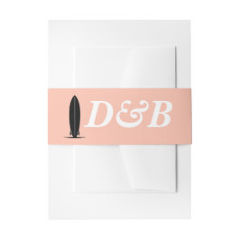 Cintas Para Invitaciones Boda Surf Couple