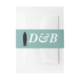 Cintas Para Invitaciones Boda Surf Couple