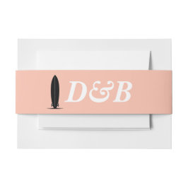 Cintas Para Invitaciones Boda Surf Couple
