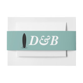 Cintas Para Invitaciones Boda Surf Couple