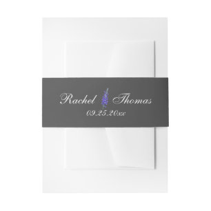 Cintas Para Invitaciones Boda temático de la glicinia púrpura
