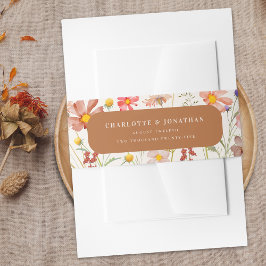Cintas Para Invitaciones Boda Terracotta Boho Floral Fall