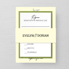 Cintas Para Invitaciones Boda tradicional crema