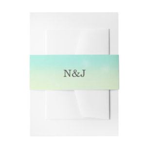 Cintas Para Invitaciones Boda Tropical De Verano De Ombre