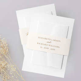 Cintas Para Invitaciones Boda tropical del Boho moderno exótico