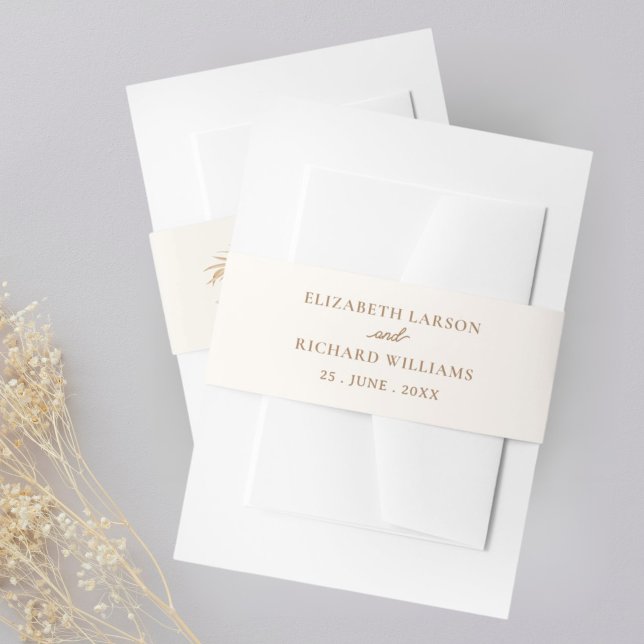 Cintas Para Invitaciones Boda tropical del Boho moderno exótico (Subido por el creador)