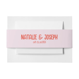 Cintas Para Invitaciones Boda único brillante a mano retro colorida
