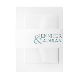 Cintas Para Invitaciones Boda verde azulado detalla el Boda moderno