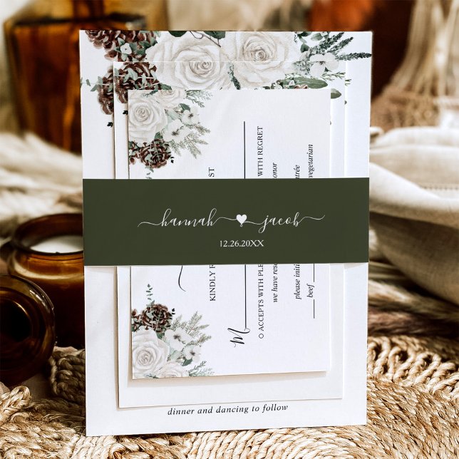 Cintas Para Invitaciones Boda Verde Bosque (Subido por el creador)