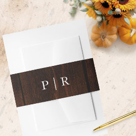 Cintas Para Invitaciones Boda Verde de la caída de la madera rusa