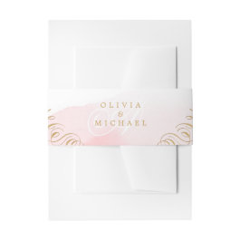 Cintas Para Invitaciones Boda vintage de caligrafía elegante de oro de Rubo