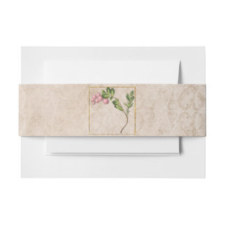 Cintas Para Invitaciones Boda Vintage Pink Berries