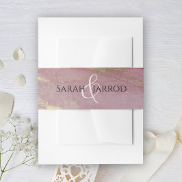 Cintas Para Invitaciones Boda Viva Magenta monogramado