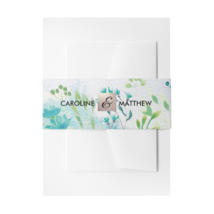 Cintas Para Invitaciones Boda Watrecolour Spring Wildflowers