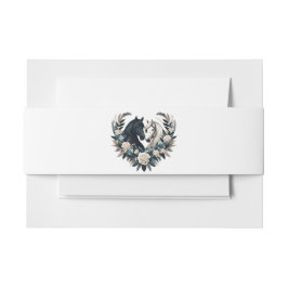Cintas Para Invitaciones Bodas de campo-caballos enamorados