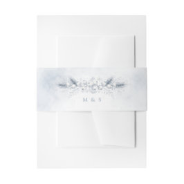 Cintas Para Invitaciones Bodas de Invierno con Bayas Blancas Congeladas