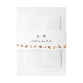 Cintas Para Invitaciones Boho Boda Botánico de vacaciones de invierno