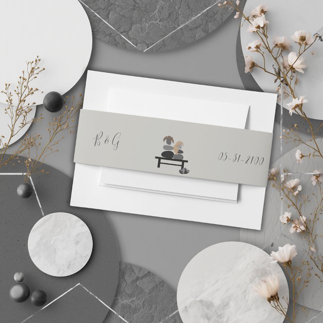 Cintas Para Invitaciones Boho boda de la pareja Eternal Stone (Subido por el creador)