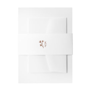 Cintas Para Invitaciones Boho Earthy Botanant Elegant Marfil Minimal