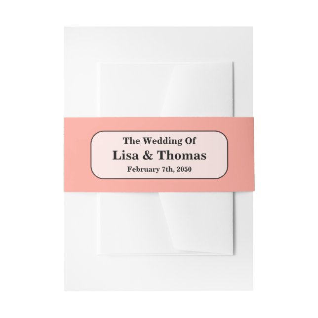 Cintas Para Invitaciones Boho Inspired Free Spirit Wedding Motif (Anverso Ejemplo)