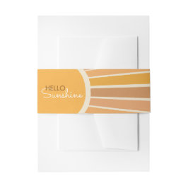 Cintas Para Invitaciones Boho Little ray of Sunshine Baby Shower