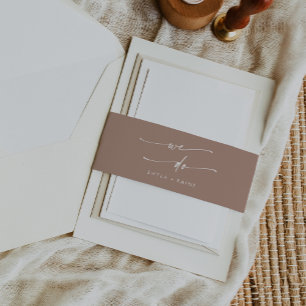 Cintas Para Invitaciones Boho Moda Neutral Taupe Lo Hacemos Boda