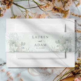 Cintas Para Invitaciones Boho Sage Green Eucalyptus Wedding