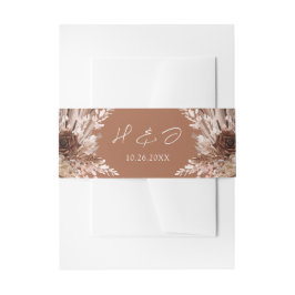 Cintas Para Invitaciones Boho Terracotta Boda