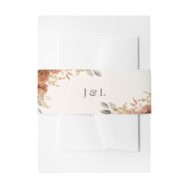 Cintas Para Invitaciones Boho Terracotta Rust Fall Boda Floral