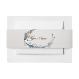 Cintas Para Invitaciones Boho White Orchid Flores Blue Moon Elegant Fiesta