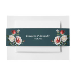 Cintas Para Invitaciones Bonito oscuro rosa rosa rojo rosa rosas rojas boda