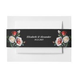 Cintas Para Invitaciones Bonito oscuro rosa rosa rojo rosa rosas rojas boda