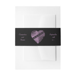 Cintas Para Invitaciones Bonito steampunk corazón elegante novia
