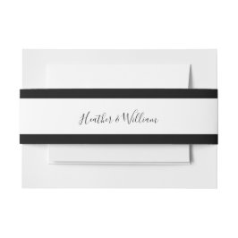 Cintas Para Invitaciones Borde blanco y negro