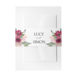 Cintas Para Invitaciones Borgoña y boda rubio