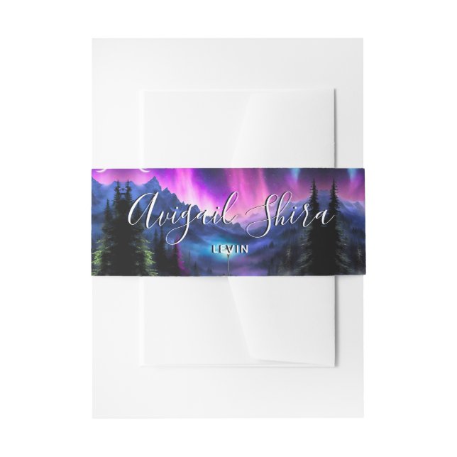 Cintas Para Invitaciones Bosque encantado (Anverso Ejemplo)