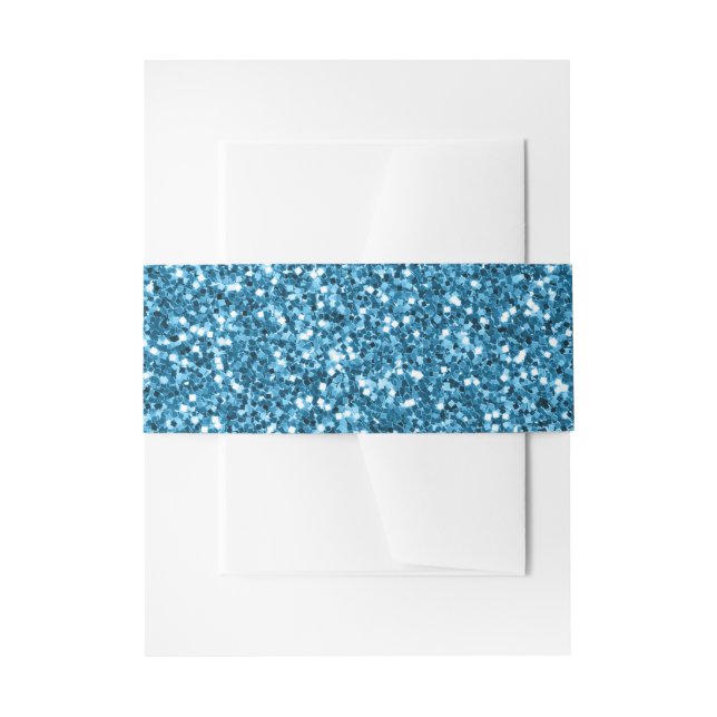 Cintas Para Invitaciones Brillo Azul de Boston (Anverso Ejemplo)