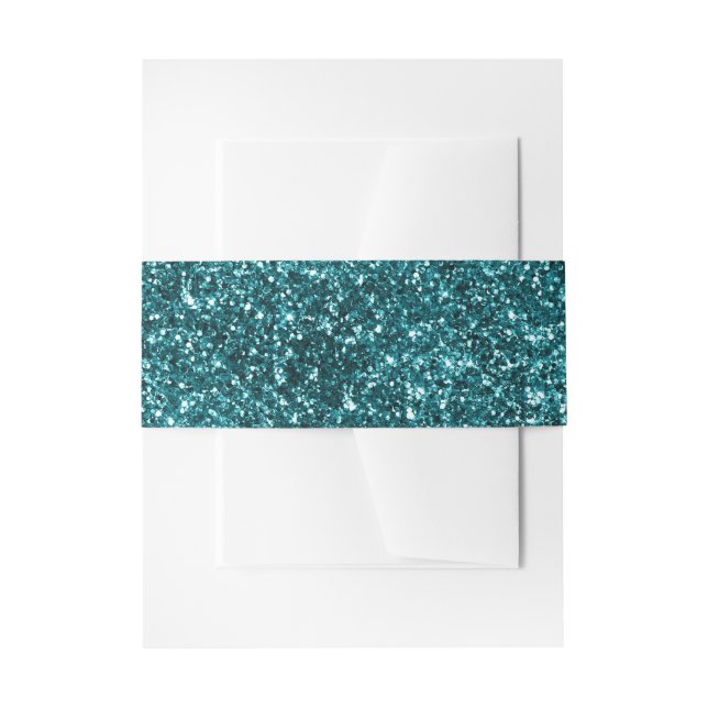 Cintas Para Invitaciones Brillo Azul Verde Falso (Anverso Ejemplo)