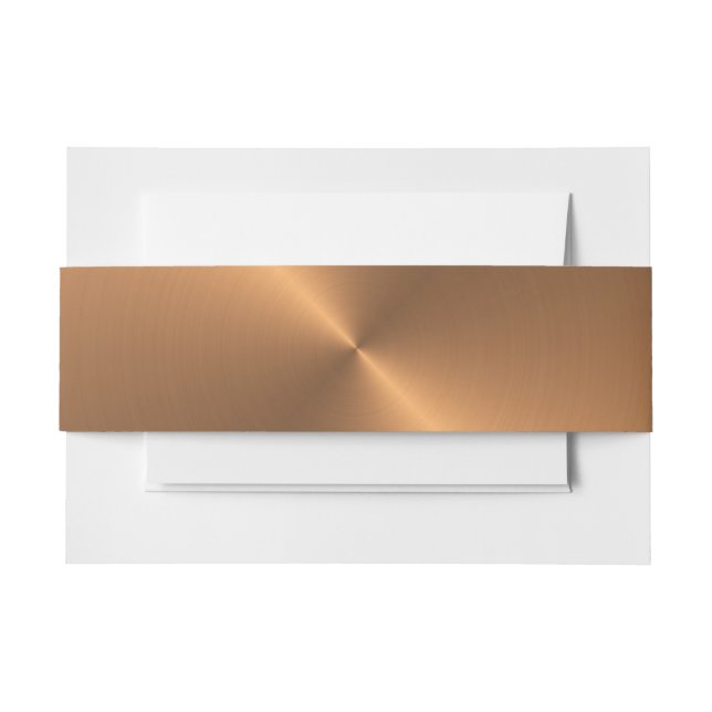 Cintas Para Invitaciones Brillo de cobre (Anverso Ejemplo)