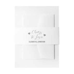 Cintas Para Invitaciones Brindis al Amor