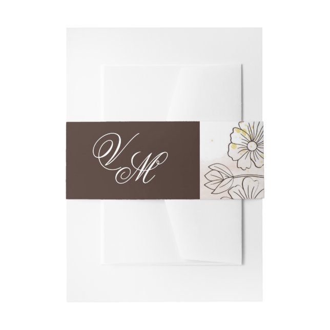 Cintas Para Invitaciones Browning On Love Boda (Anverso Ejemplo)