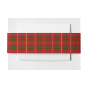 Cintas Para Invitaciones Bruce Scottish Tartan Belly Band