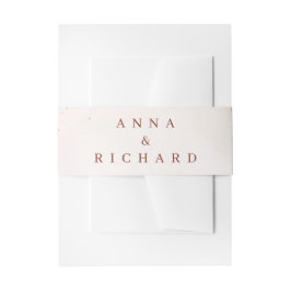 Cintas Para Invitaciones Burgundy & Gold Floral Wedding Invitation