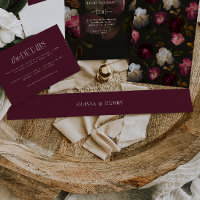 Burgundy Oscuro Floral Chic Melancólico Elegante R