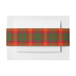 Cintas Para Invitaciones Burns Scottish Tartan Belly Band