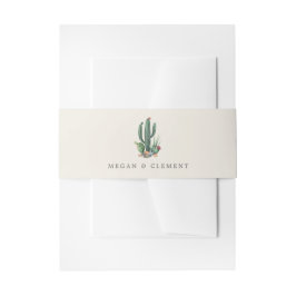 Cintas Para Invitaciones Cacti colorido | Tema del desierto | Monograma bla