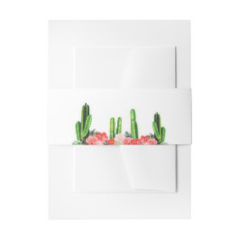 Cintas Para Invitaciones Cactus moderno, suculento y floral