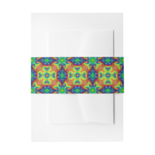 Cintas Para Invitaciones Caleidoscopio del fractal del vintage del cielo